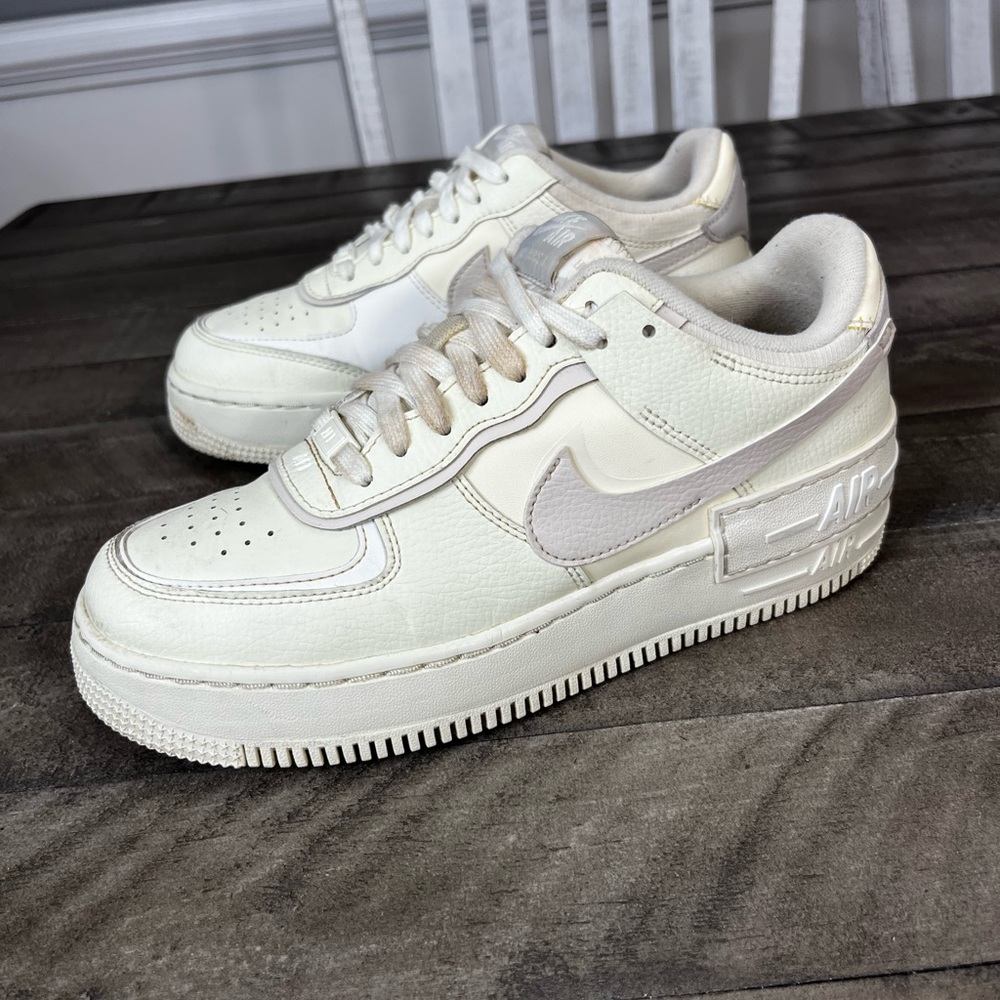Nike Air Force 1 Shadow Low Coconut‎ Milk' Sneakers Women’s Sz 8.5